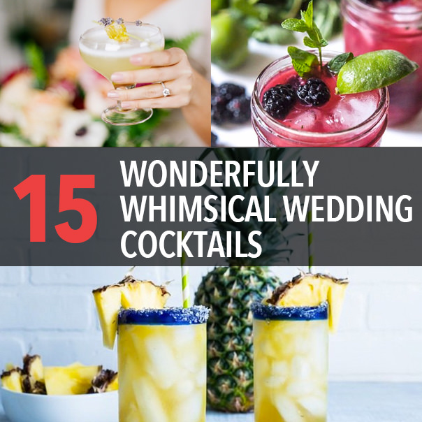 15 cocktails de mariage Instagram merveilleusement fantaisistes