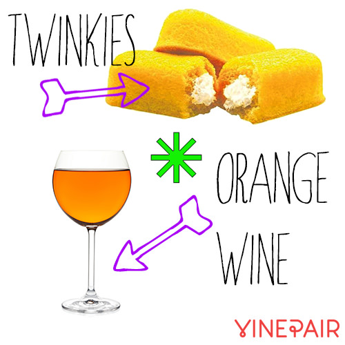 Les twinkies vont bien avec le vin d'orange