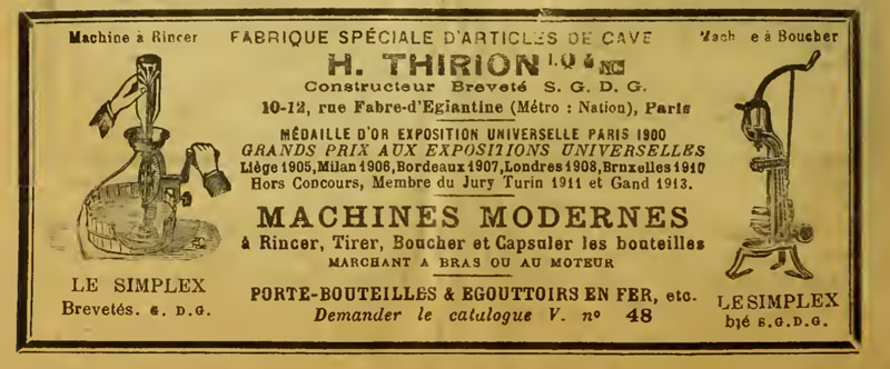 Équipement d'embouteillage