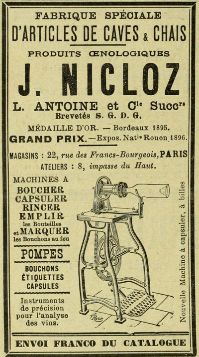 Équipement d'embouteillage à pédale