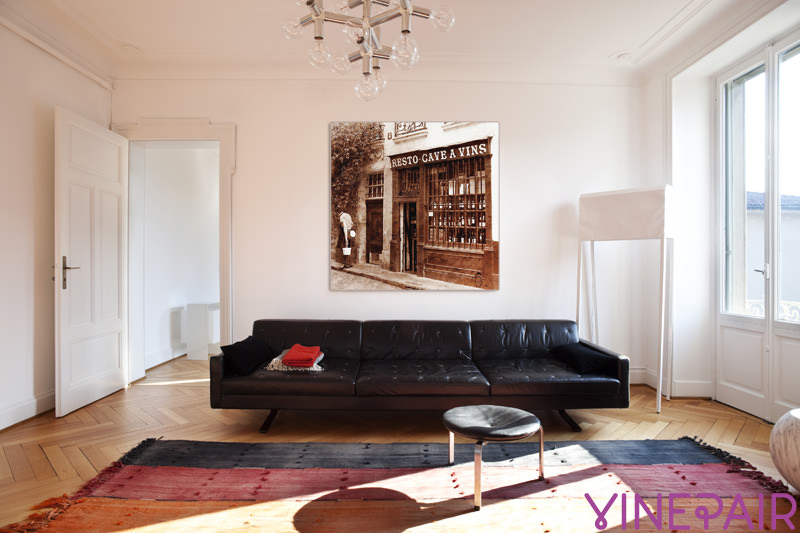 Photo Vintage Un Restaurant Parisien Dans Un Salon Moderne