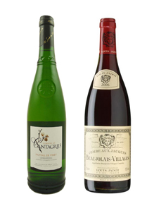 Blanc et rouge pour la douche nuptiale