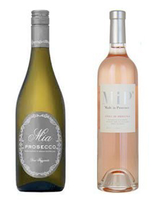 Mousseux et rose pour la douche nuptiale