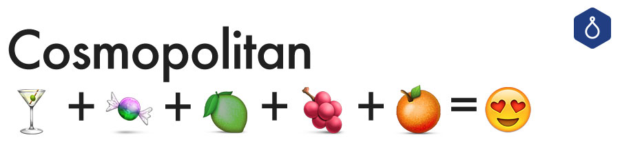 Ceci est un cosmopolite sous forme d'emoji