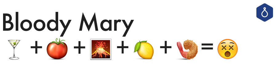 Voici comment faire un Bloody Mary sous forme d'emoji