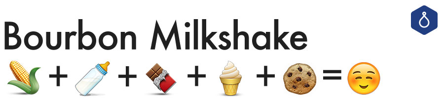 Ceci est un milkshake au bourbon sous forme d'emoji