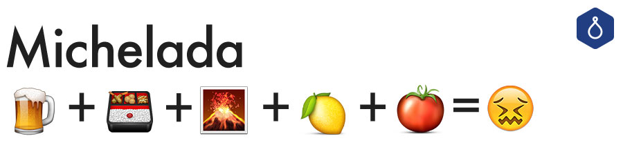 Ceci est une Michelada sous forme d'emoji