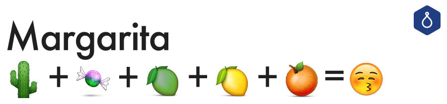 Ceci est une margarita sous forme d'emoji