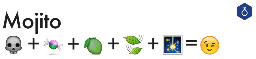 Ceci est un mojito sous forme de cocktail