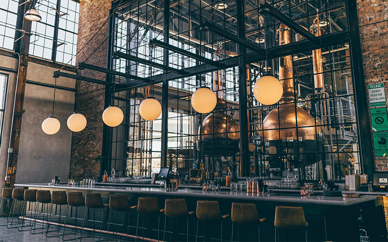 Philadelphie distillant les meilleurs bars de distillerie