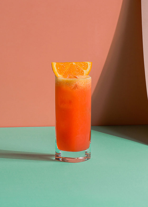 Le Garibaldi est un excellent cocktail à réaliser avec du jus d'orange.
