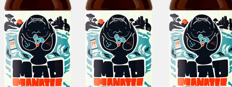 Mad Manatee est une étiquette de bière cool
