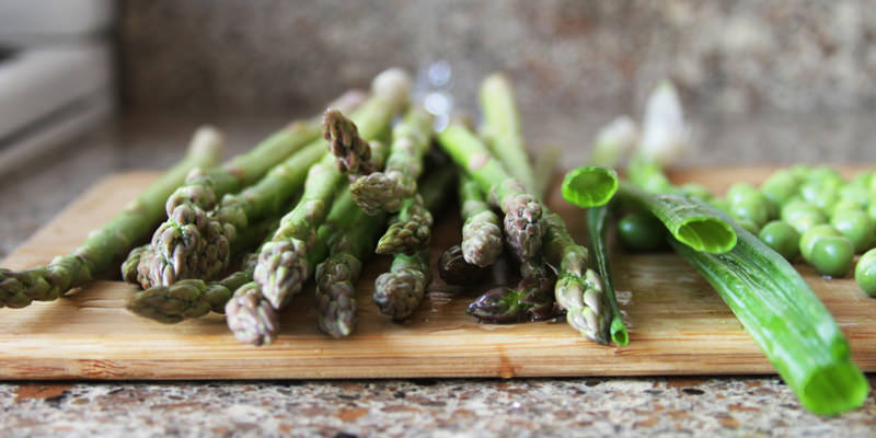 Asperges pour pâtes à la vinaigrette à la rose