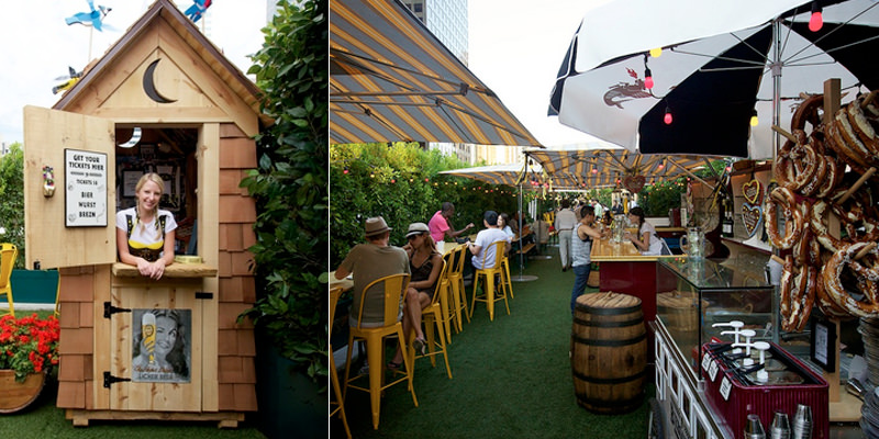 Le Biergarten au centre-ville standard - LA