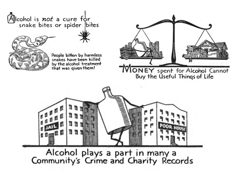 Ce sont des dessins animés amusants sur l'alcool