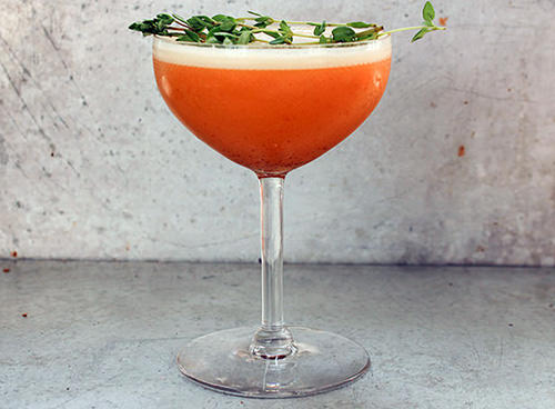 Gin Sour à la Citrouille et aux Épices