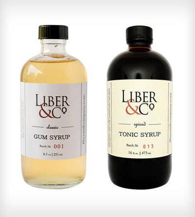 Liber & Co. Ensemble de sirop de gomme classique et de tonique épicé