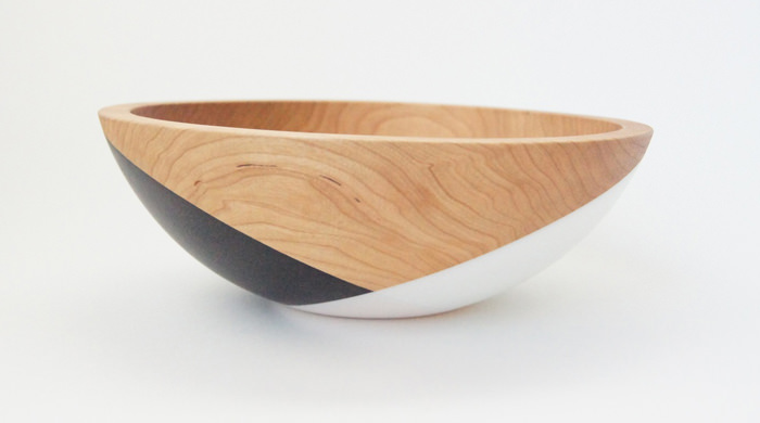 Bol en bois de cerisier