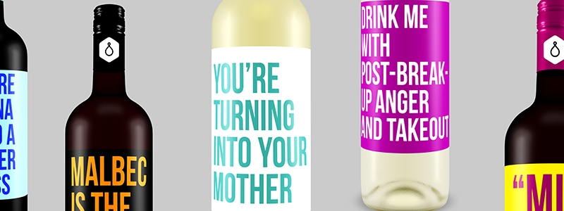 En-tête des étiquettes de vin