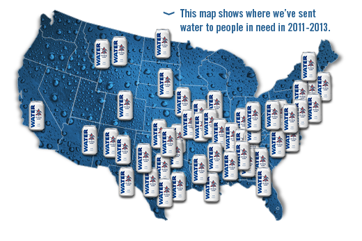 Où Bud a envoyé de l'eau