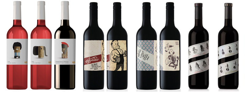 En-tête des étiquettes de vin