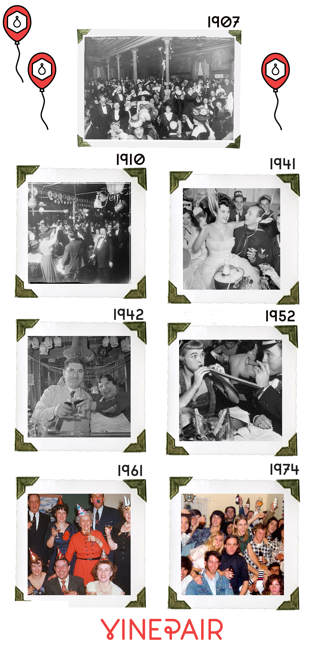 La façon dont nous avons bu : les photos de la Saint-Sylvestre