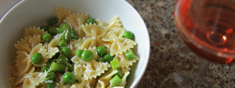 Pâtes à la vinaigrette à la rose