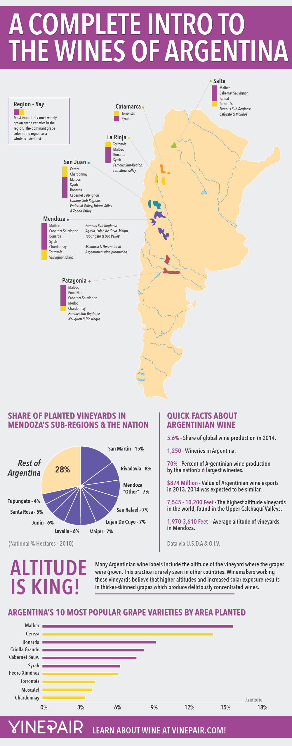 INFOGRAPHIE : L'introduction complète aux vins d'Argentine avec une carte ! 