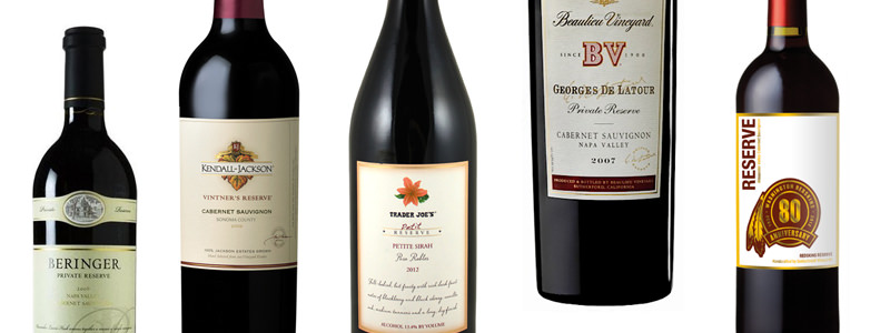 Réserver sur une étiquette de vin ne signifie rien dans la plupart du monde