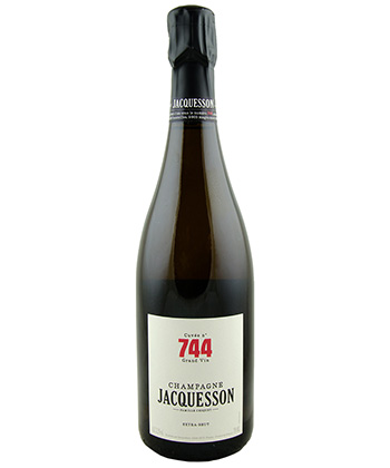 Jacquesson Extra Brut Cuvée 744 NV est l'une des meilleures alternatives au Cristal Champagne. 