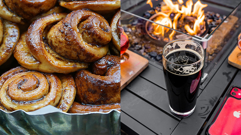 Le Cinnamon Roll and Stout est l’un des meilleurs accords boisson-pâtisserie.