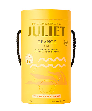 Juliet Orange 2022 est l'un des meilleurs vins en coffret de 2024. 