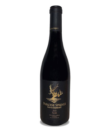 Station de Paradise Springs.  Rita Hills Syrah 2021 est l'une des meilleures Syrah de la côte ouest américaine. 