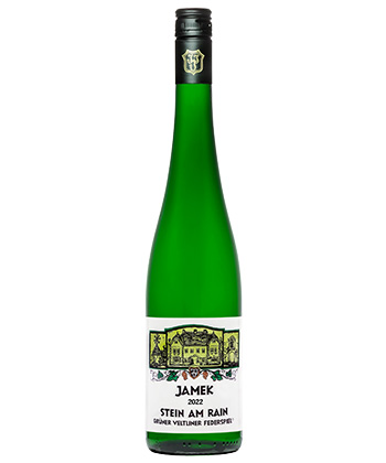 Le Grüner Veltliner Federspiel 2022 de Josef Jamek 'Stein Am Rain' est l'un des meilleurs Grüner Veltliner de 2024. 