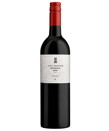 Early Mountain Vineyards Foothills Red est l'un des merlots les plus rentables, selon les sommeliers.