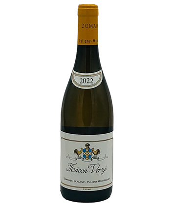 Domaines Leflaive Mâcon-Verzé 2022 est l'un des meilleurs vins du Mâcon de Burgundy.
