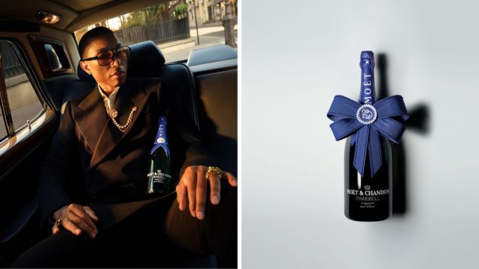 Pharrell vient de dévoiler une collection de champagne en édition limitée avec Moët et Chandon