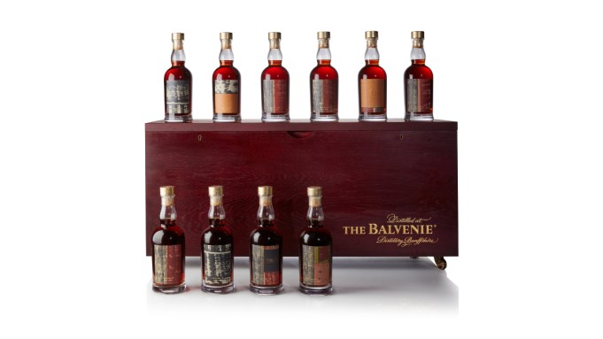 Un coffre plein de Scotch Single Malt Scotch de Balvenie se dirige vers les enchères