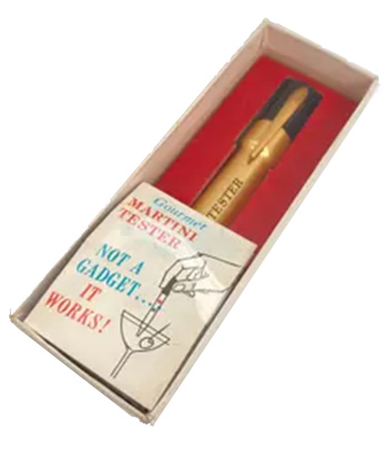 Le testeur gastronomique Martini est l'un des accessoires de consommation les plus absurdes de tous les temps.