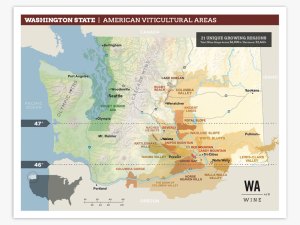 Carte de vin de Washington