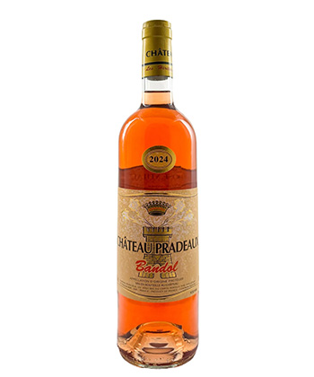 Château Pradeaux Bandol Rosé 2024 est l'une des meilleures alternatives au domaine Tempier, le rosé le plus prisé de Bandol