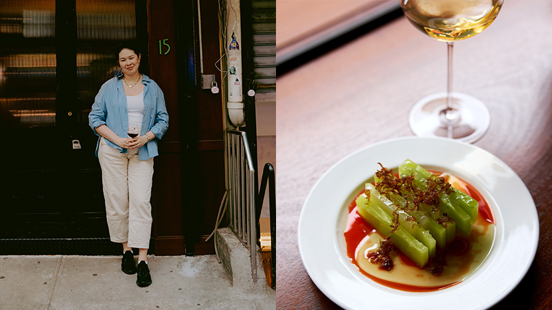 Il y a une nouvelle vague de bars à vin à New York contestant l'idée que la cuisine asiatique devrait être strictement appréciée avec Riesling, comme Lei dans le quartier chinois.
