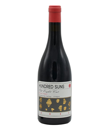Le pinot noir Hundred Suns Old Eight Cut est l'un des pinots noirs les plus abordables, selon les sommeliers. 