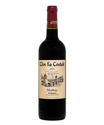Clos La Coutale Cahors 2022 est l'un des meilleurs Malbecs de Cahors.