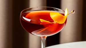 Cocktail d'automne au whisky de seigle