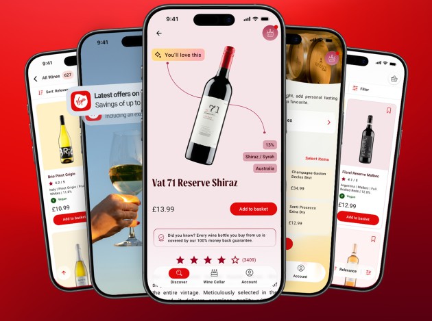 Virgin Wines lance entièrement une nouvelle application