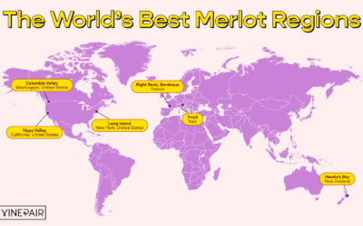 Les meilleures régions de merlot du monde, cartographiées