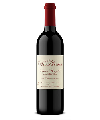 McPherson Cellars Sangiovese Reserve 2021 est l'un des meilleurs vins rouges du Texas disponibles.