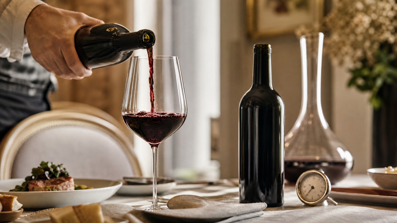 Voici l'erreur que presque tout le monde commet en servant le vin rouge et elle change complètement le goût