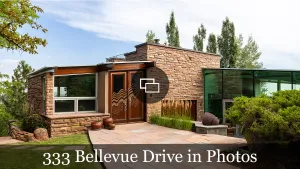 333 Bellevue Drive, entrée de Boulder Colorado